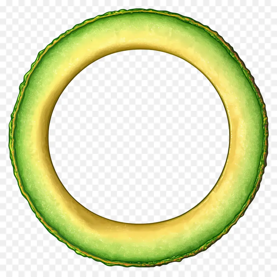 Marco De Círculo Verde，Anillo De Aguacate PNG