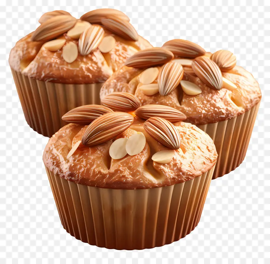 Muffins De Almendras，Mollete PNG