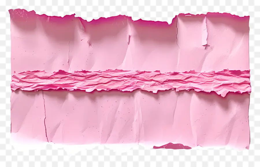 Papel Rasgado Rosa，Papel Arrugado PNG