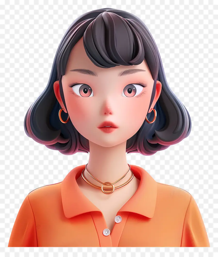 Avatar De Mujer 3d，Chica PNG