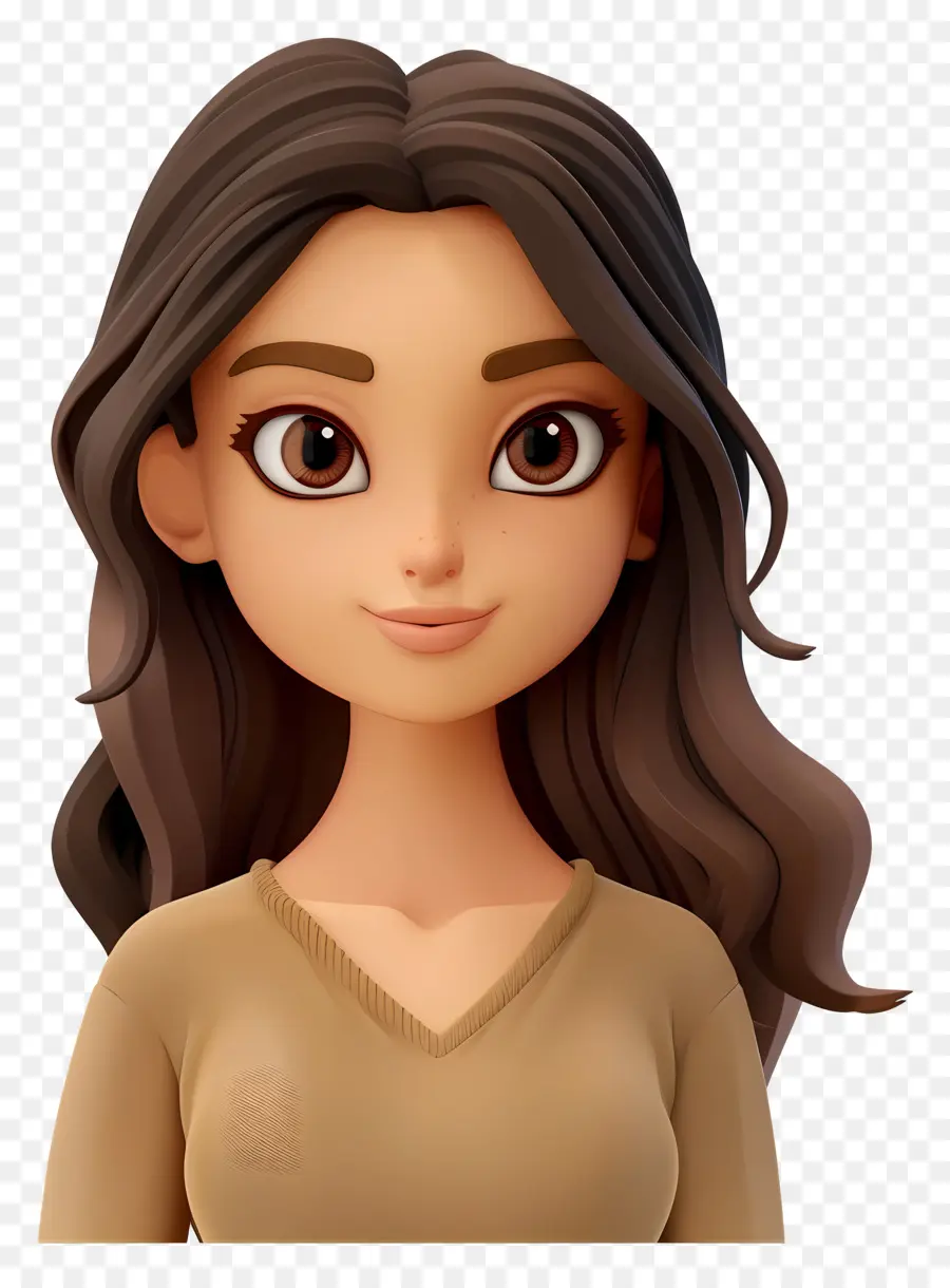 Avatar De Mujer 3d，Chica PNG