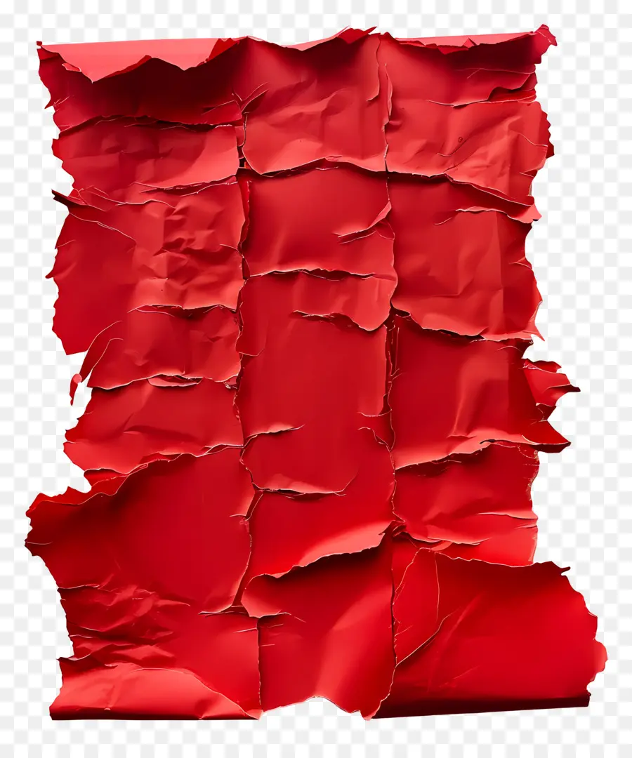 Papel Rasgado Rojo，Papel Rojo Rasgado PNG