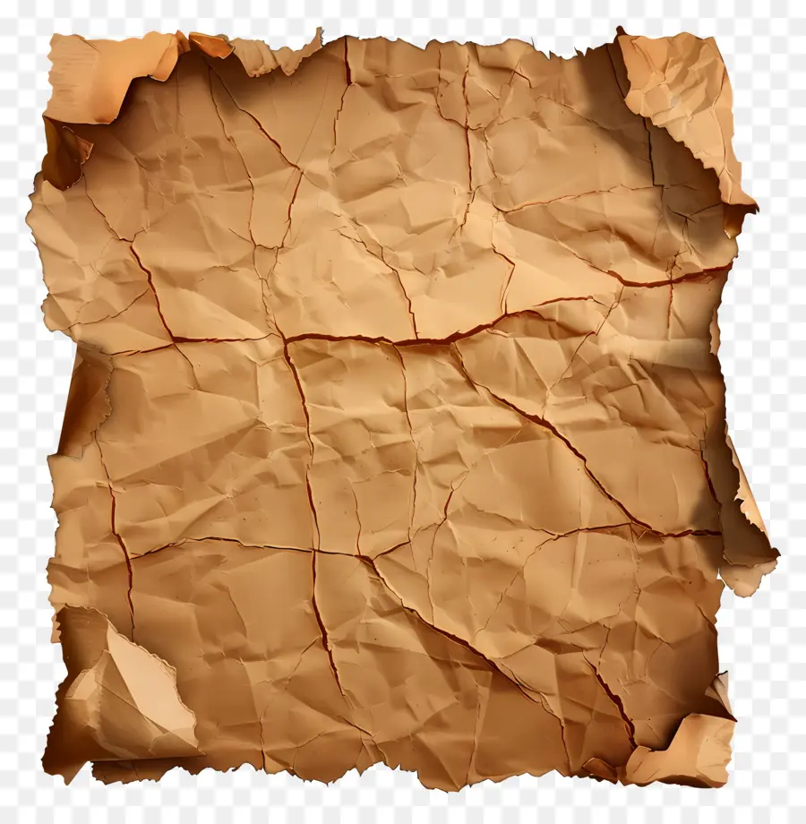 Papel Rasgado Marrón，Papel Viejo PNG