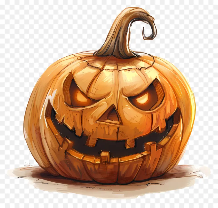 Calabaza De Halloween Animada，Jack O' Lanterns PNG