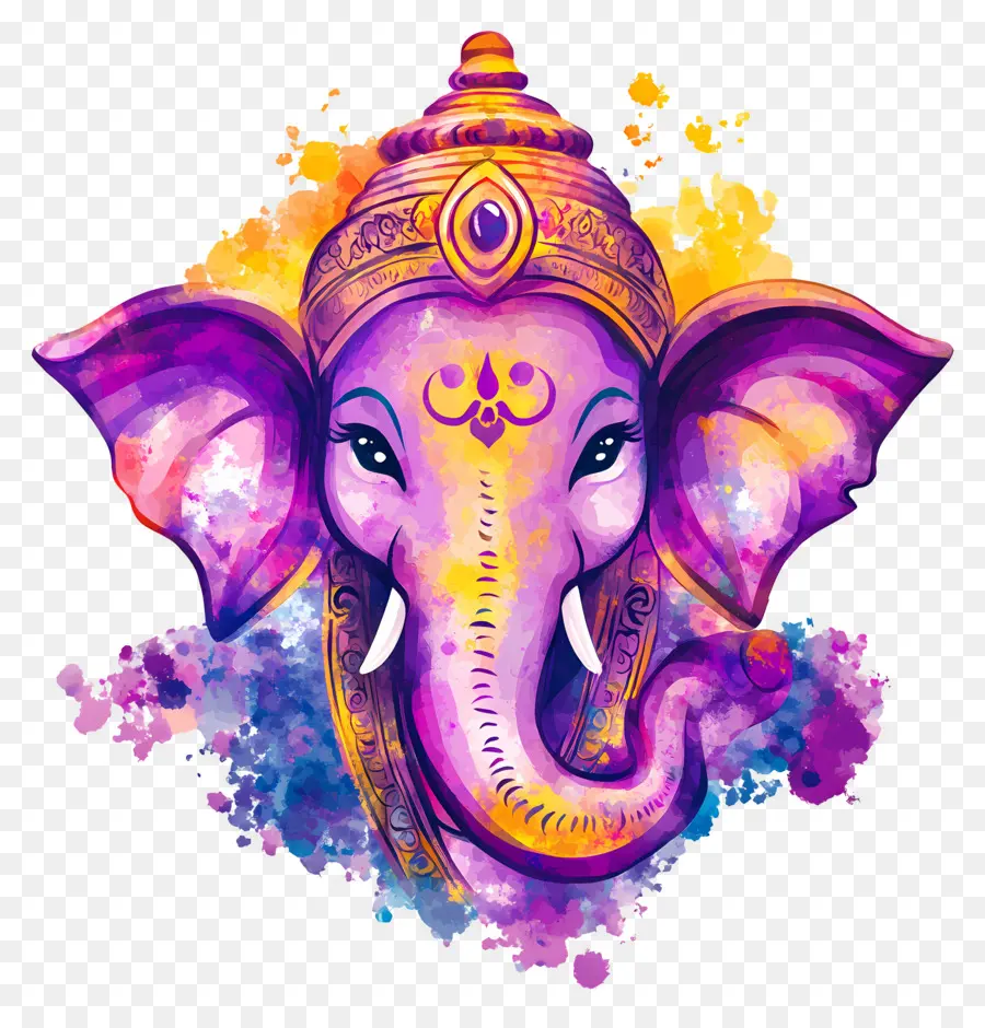 Ganesh Chaturthi，Cabeza De Elefante PNG