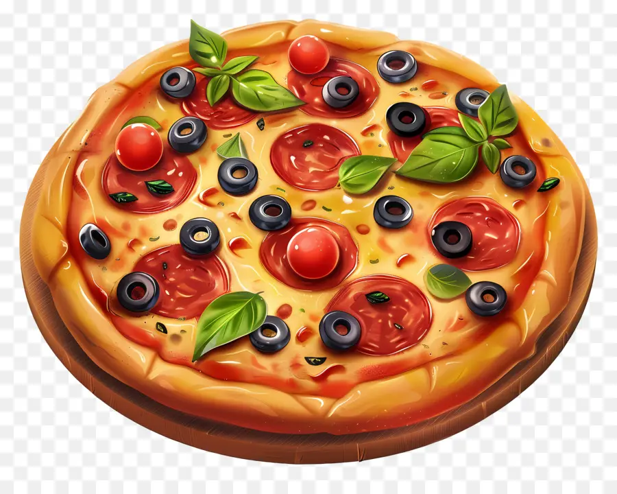 Pizza Griega，Pizza PNG