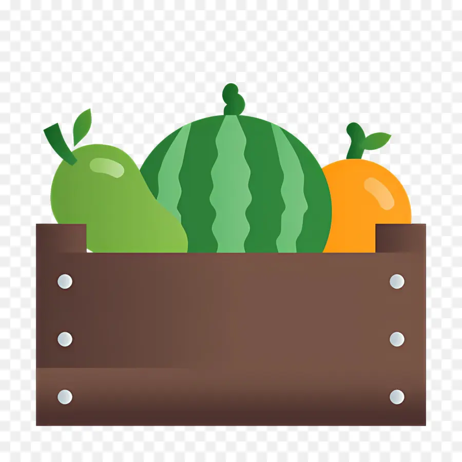 Caja De Cosecha，Frutas PNG