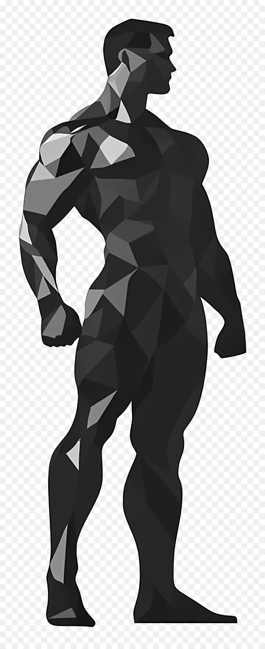 Silueta De Hombre Fuerte，Hombre Silueta Negra PNG