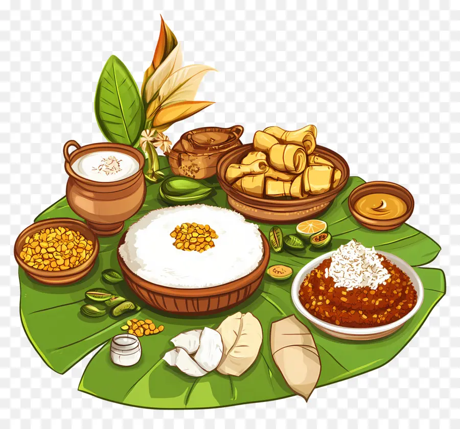 Onam Sadhya，Comida Tradicional PNG