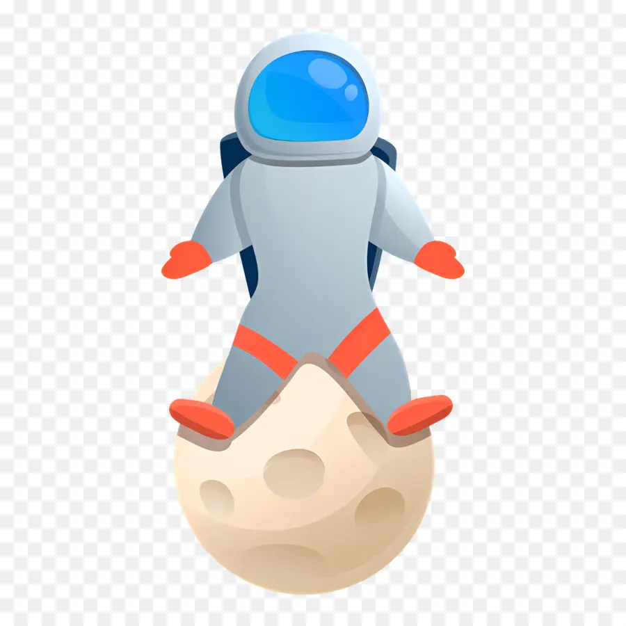 Astronauta，Luna PNG