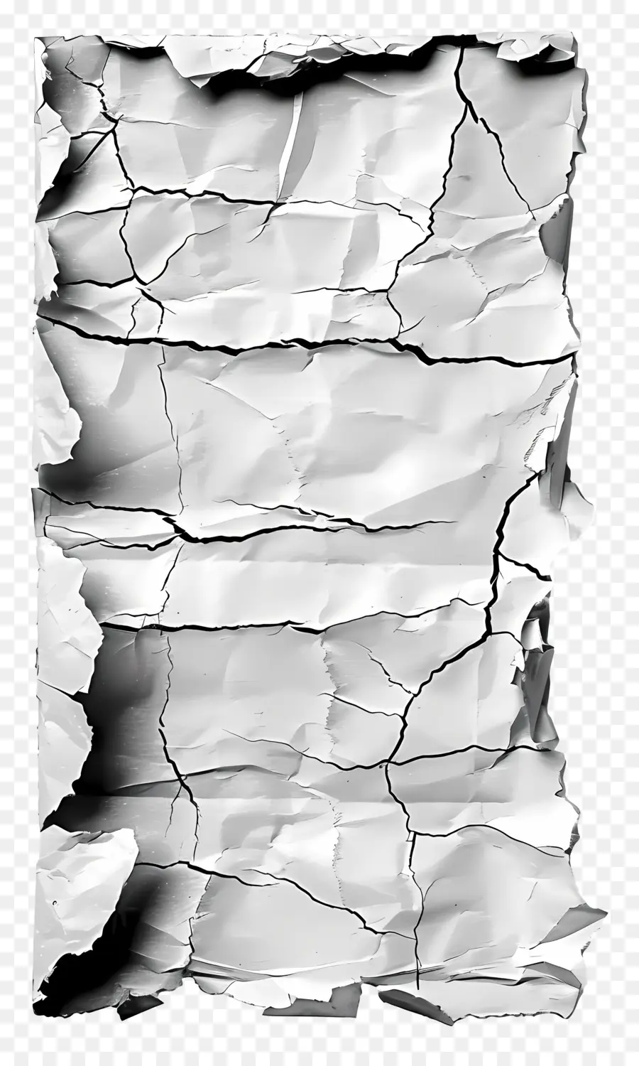 Papel Viejo Rasgado，Papel Agrietado PNG