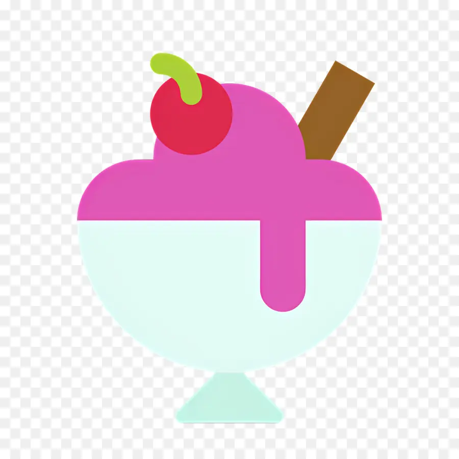 Helado De Helado，Helado Rosado PNG