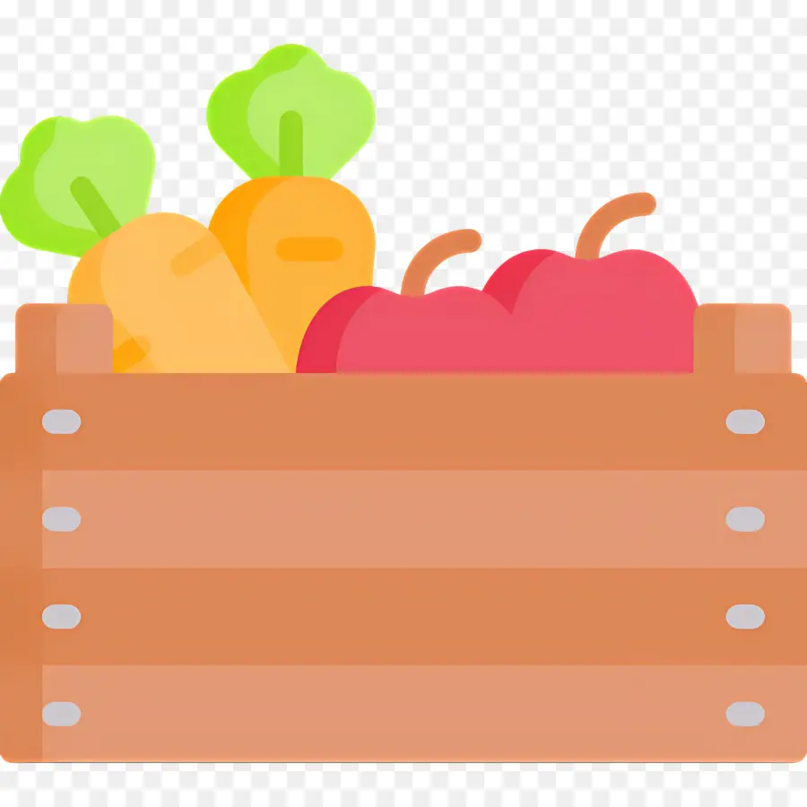 Caja De Cosecha，Verduras En Caja PNG