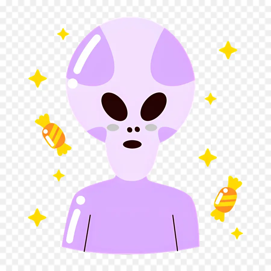 Monstruo Espacial，Extraterrestre Morado PNG