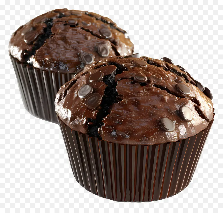 Muffins De Chocolate，Magdalenas PNG