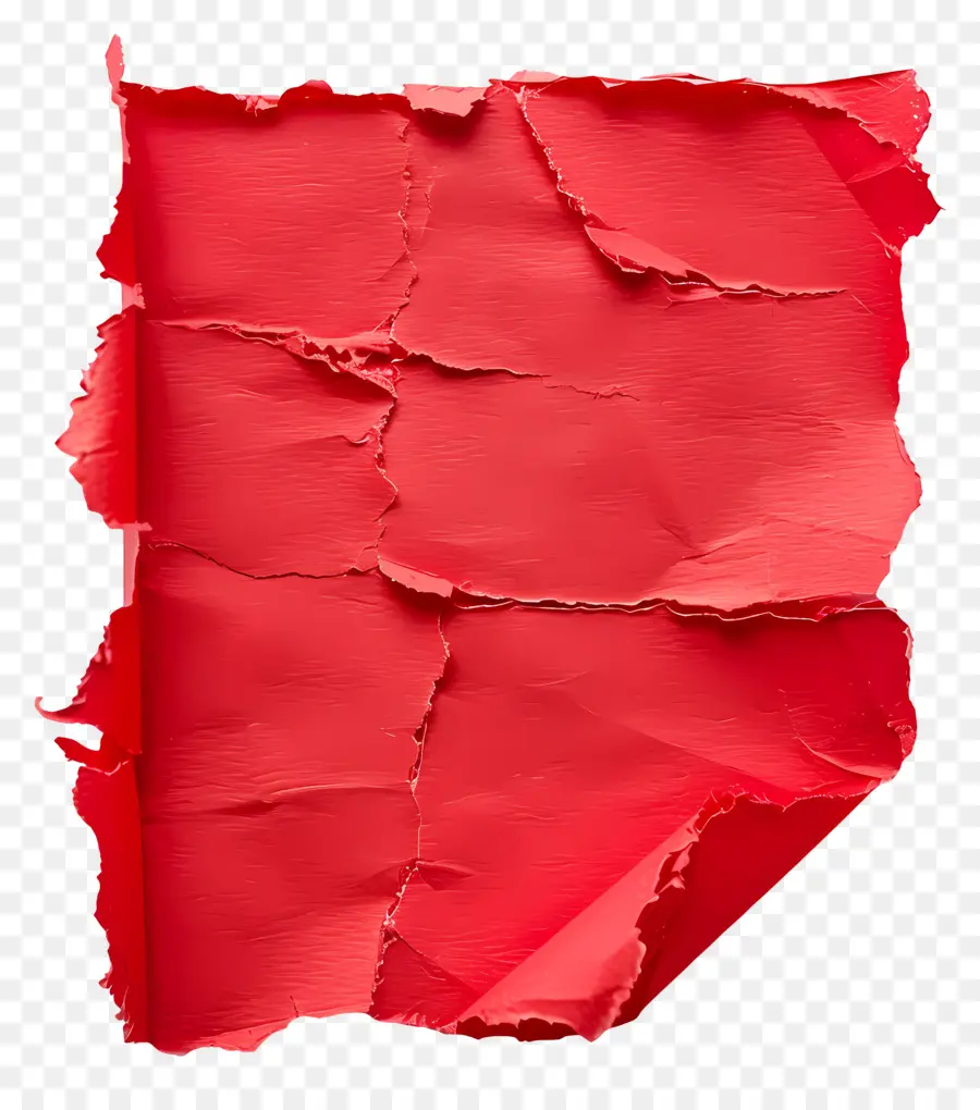 Papel Rasgado Rojo，Rasgado PNG