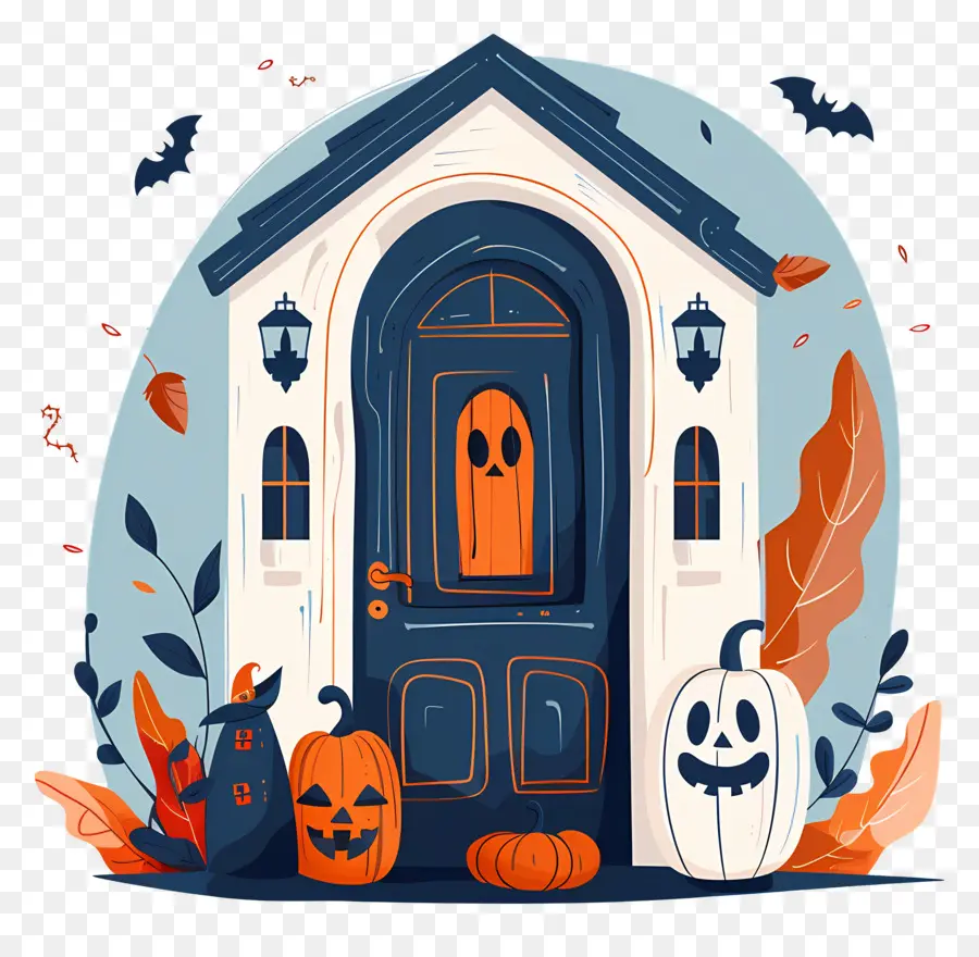 Puerta Espeluznante De Halloween，Casa De Halloween PNG