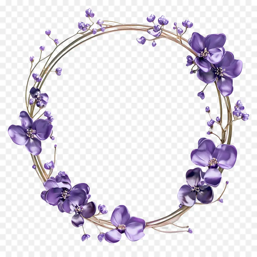 Marco Circular，Marco Floral PNG