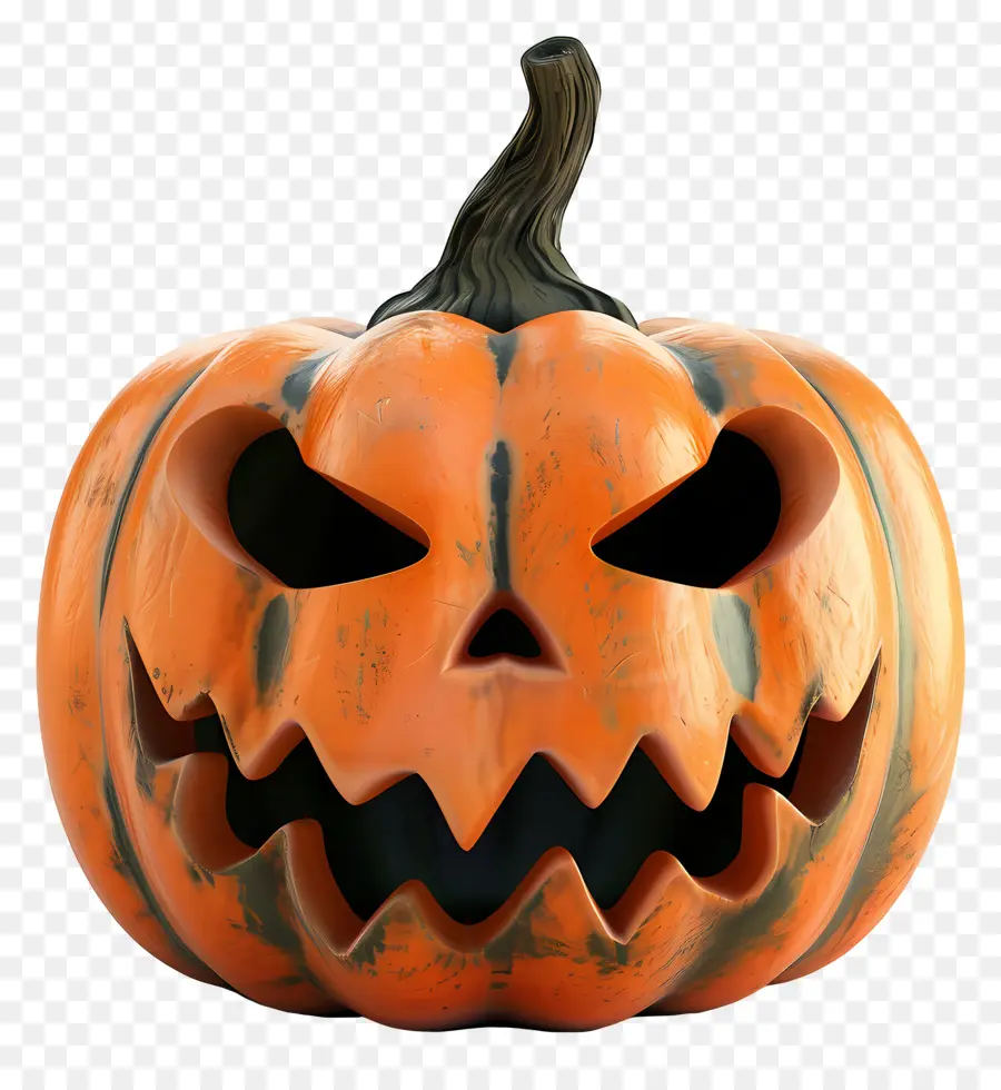 Calabaza De Halloween Animada，Calabaza Aterradora PNG