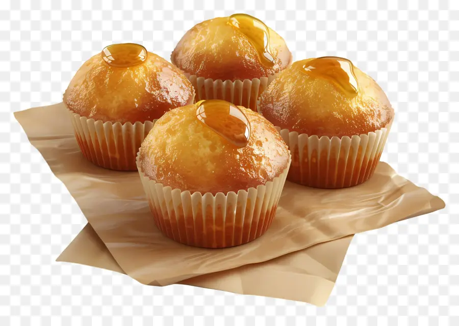 Muffins De Miel，Magdalenas PNG