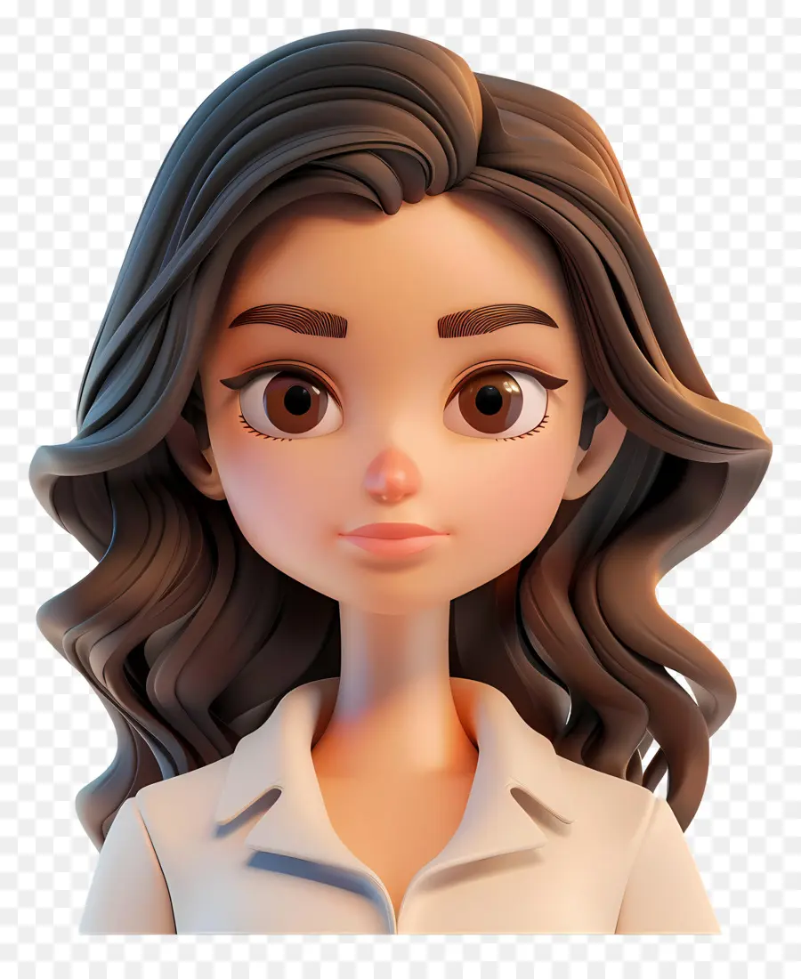 Avatar De Mujer 3d，Chica PNG