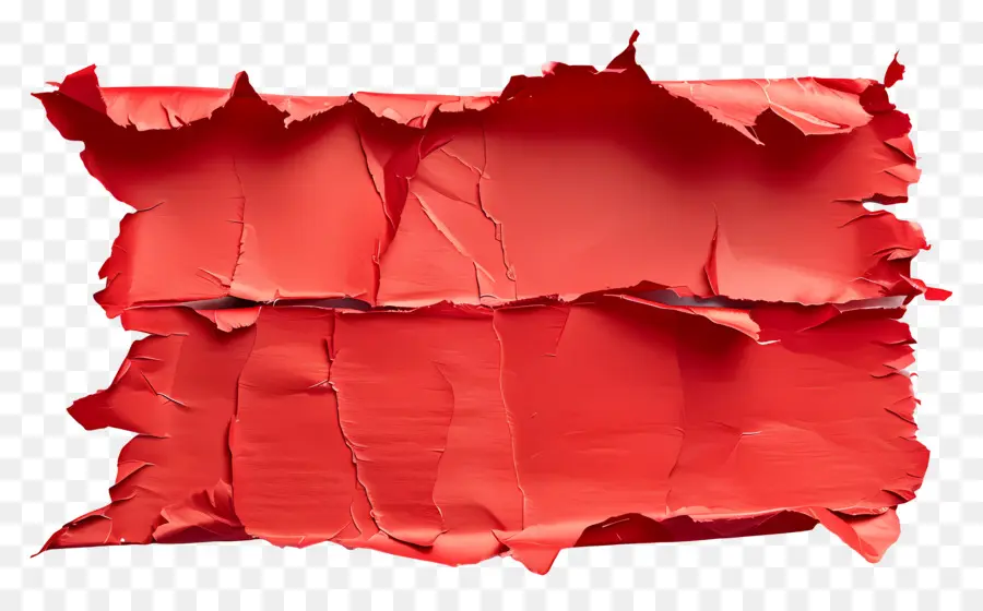 Papel Rasgado Rojo，Papel Rojo PNG