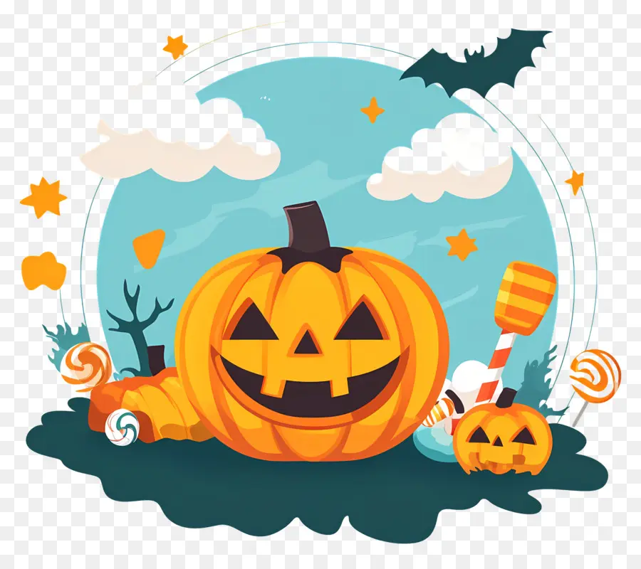 Calabaza De Halloween，Jack O' Lantern PNG