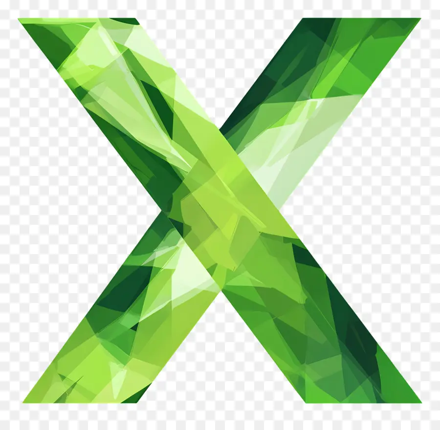 Verde X，Carta PNG