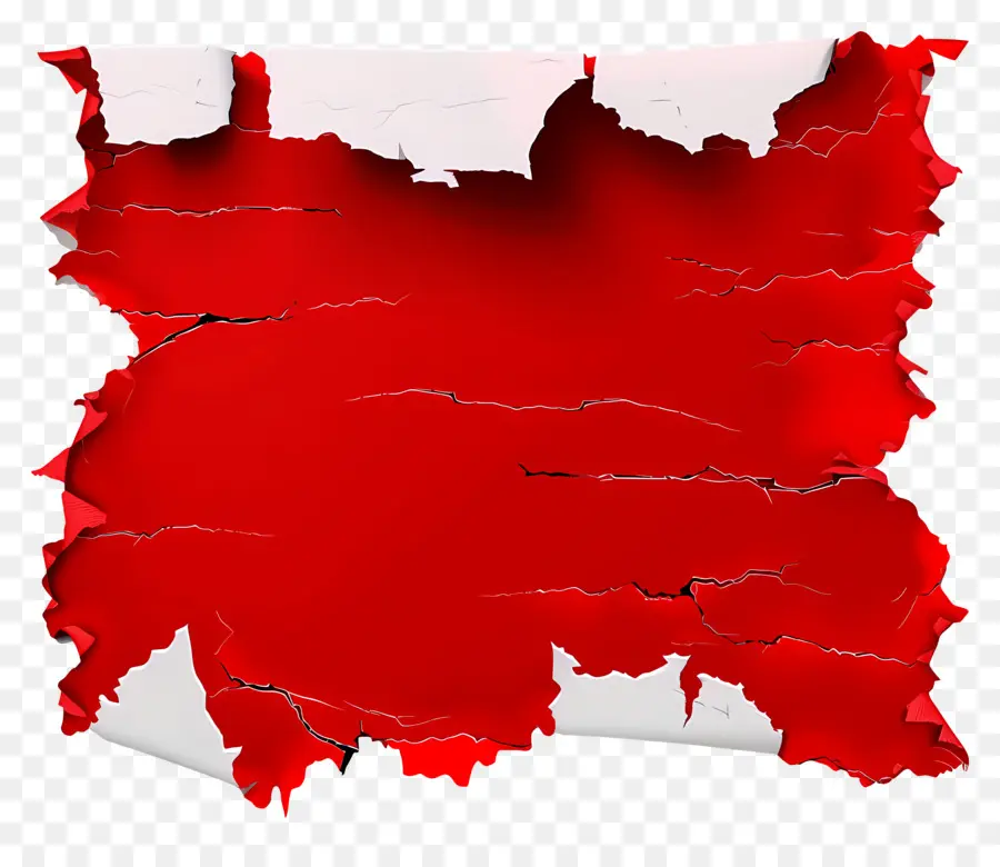 Papel Rasgado Rojo，Rasgado PNG