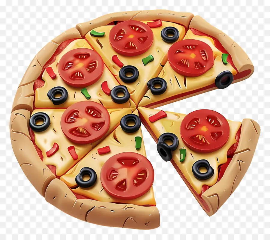 Pizza Griega，Pizza Entera PNG