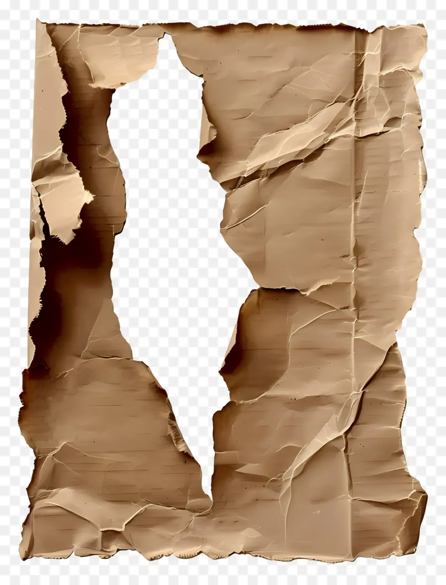 Papel Rasgado Marrón，Papel Rasgado PNG