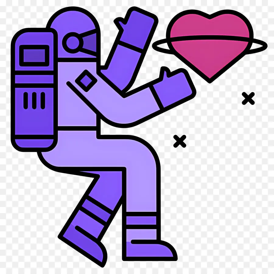 Astronauta，Astronauta Con Corazon PNG