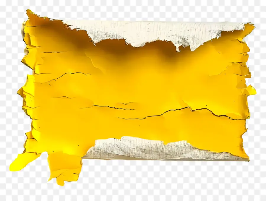 Papel Rasgado Amarillo，Papel Amarillo Rasgado PNG