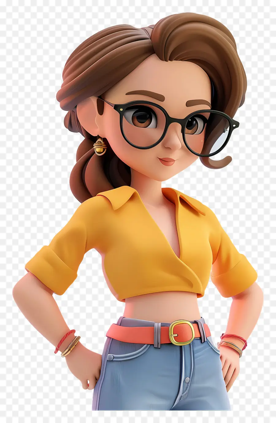 Avatar De Mujer 3d，Mujer De Dibujos Animados PNG