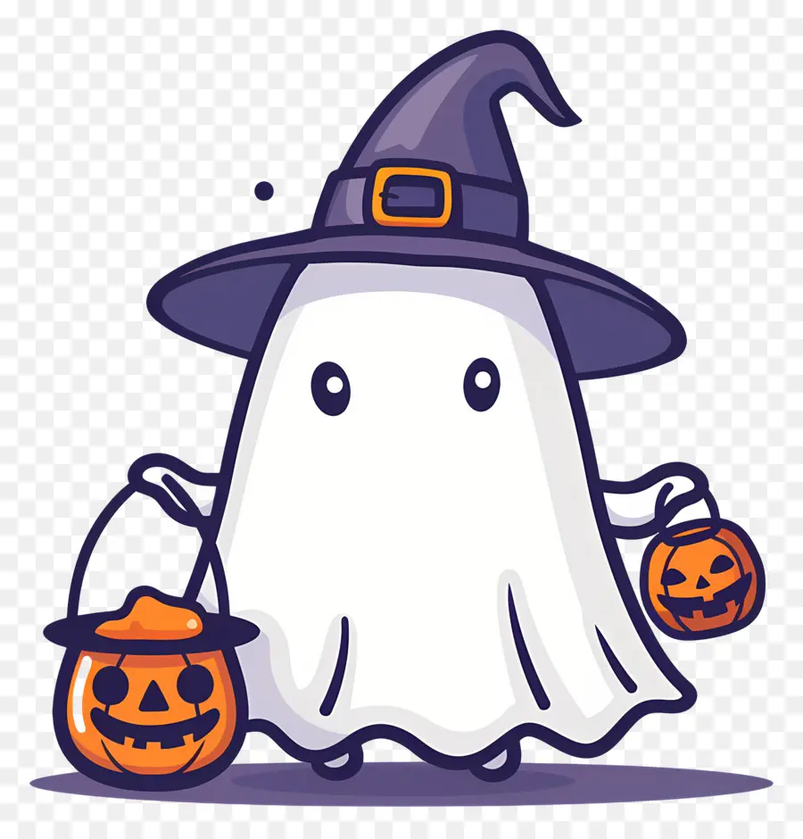 Fantasma De Halloween，Fantasma Con Caramelo PNG