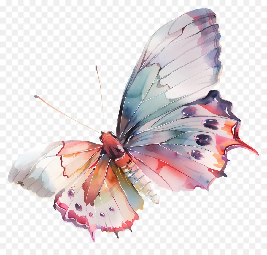 Mariposa Pastel，Mariposa Colorida PNG