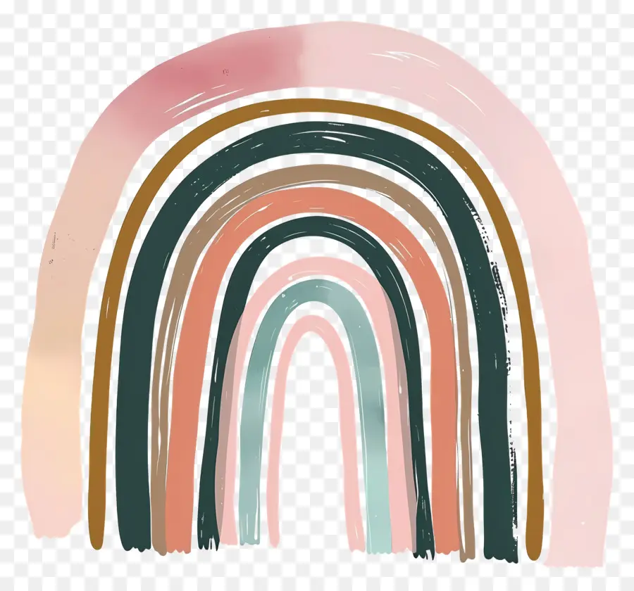 Arcoiris Pastel，Arcoíris PNG