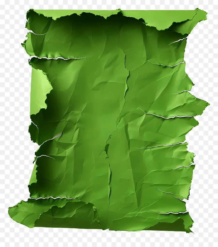 Papel Rasgado Verde，Rasgado PNG