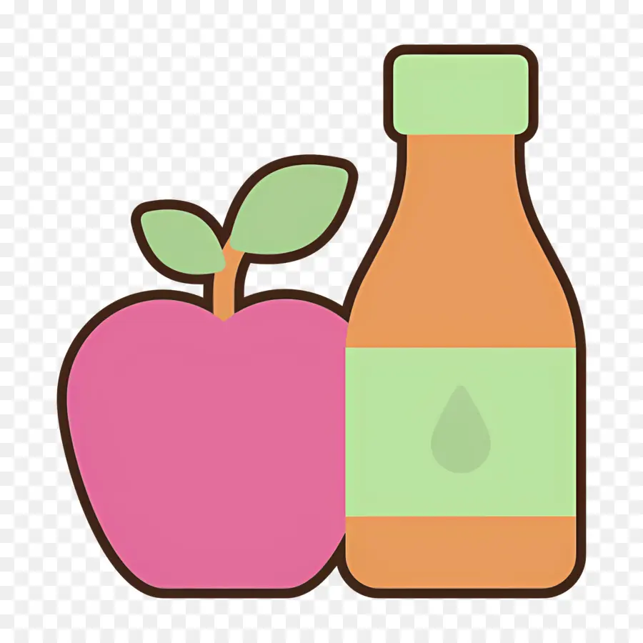 Vinagre De Manzana，Manzana Y Jugo PNG