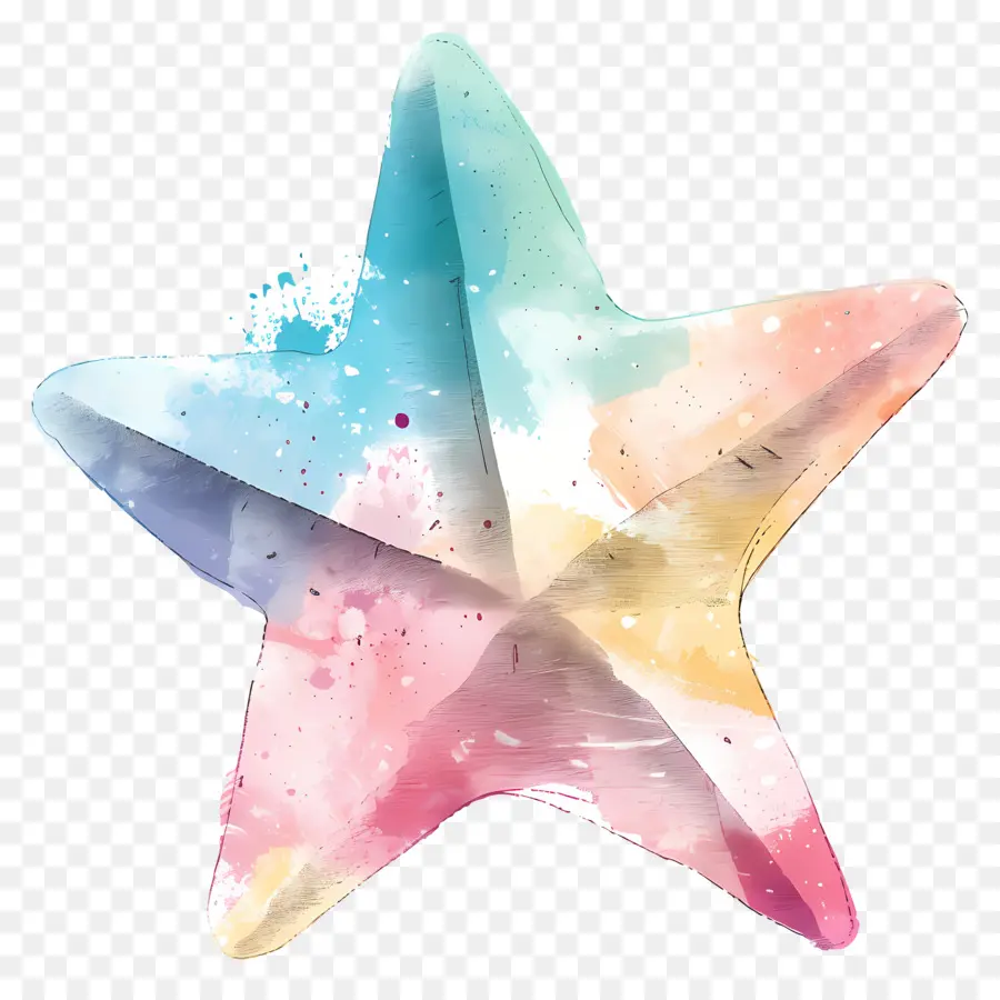 Estrella Pastel，Estrella Colorida PNG