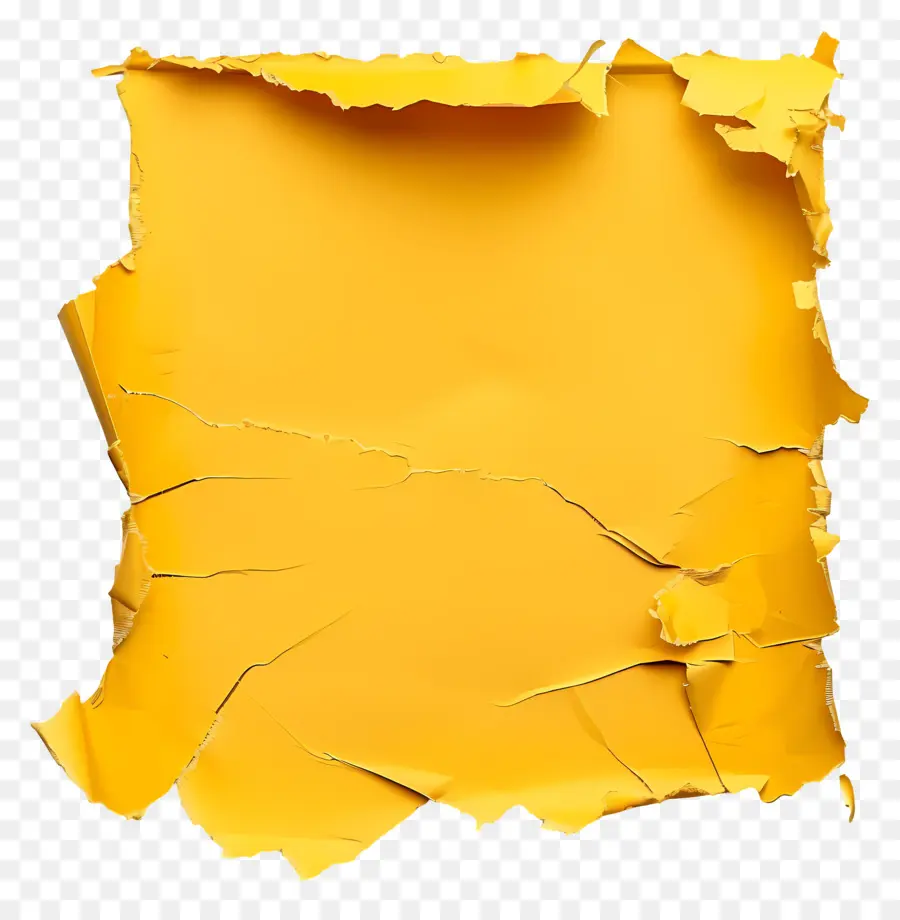 Papel Rasgado Amarillo，Rasgado PNG