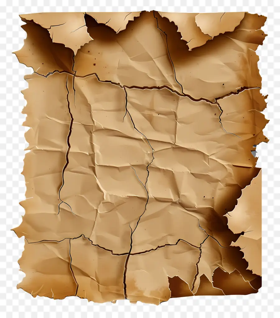 Papel Rasgado Marrón，Papel Viejo PNG