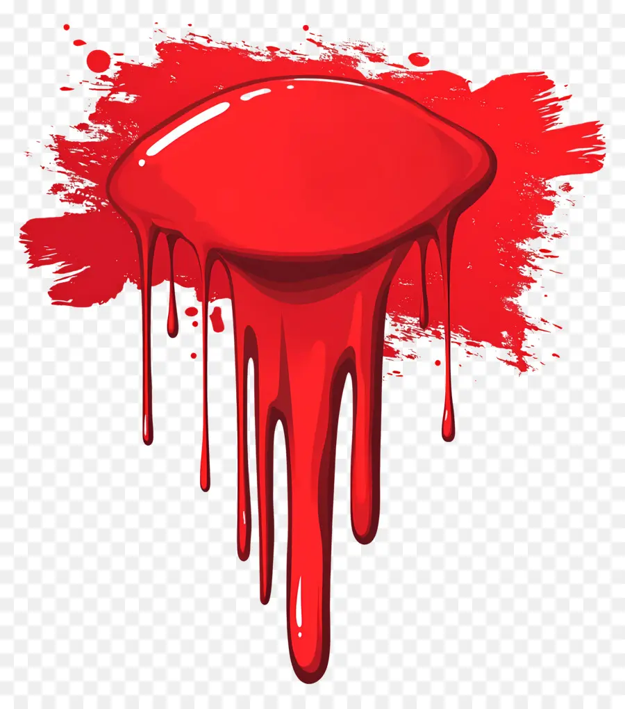 Mancha De Sangre，Pintura Roja PNG