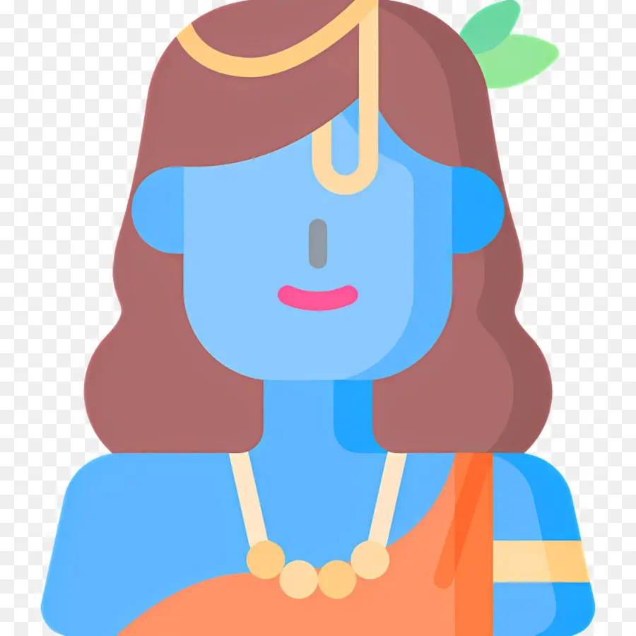 Krishna，Mujer Azul PNG