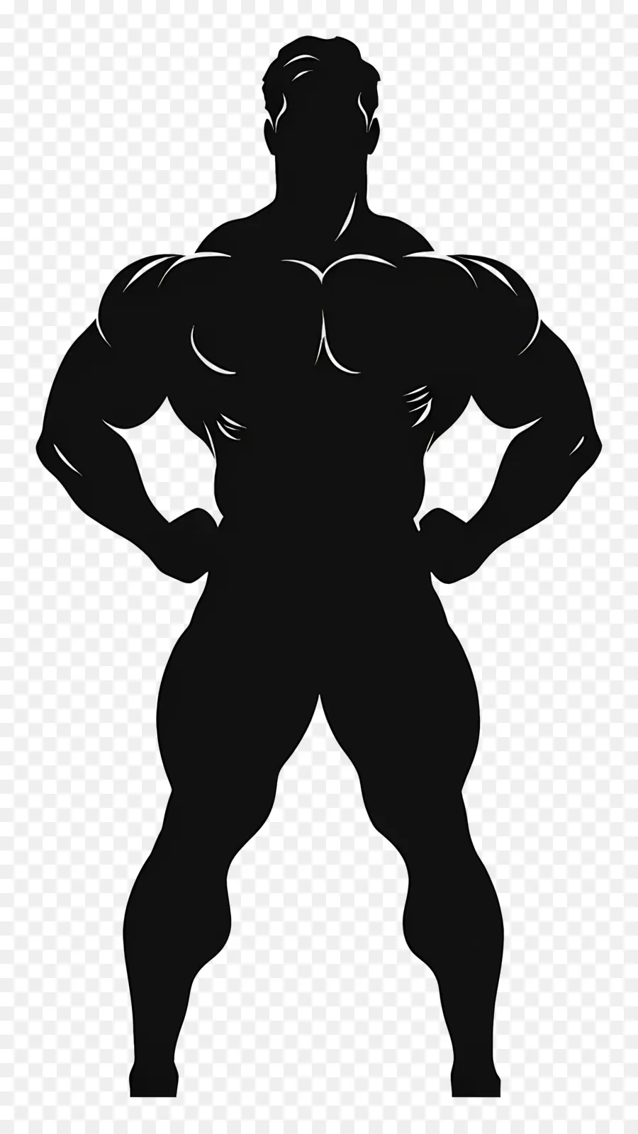 Silueta De Hombre Fuerte，Hombre Musculoso PNG