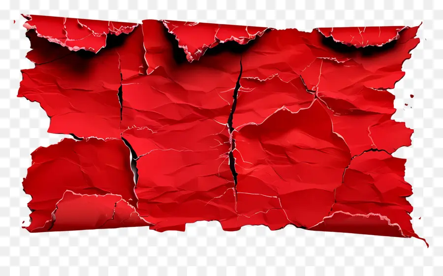 Papel Rasgado Rojo，Rasgado PNG