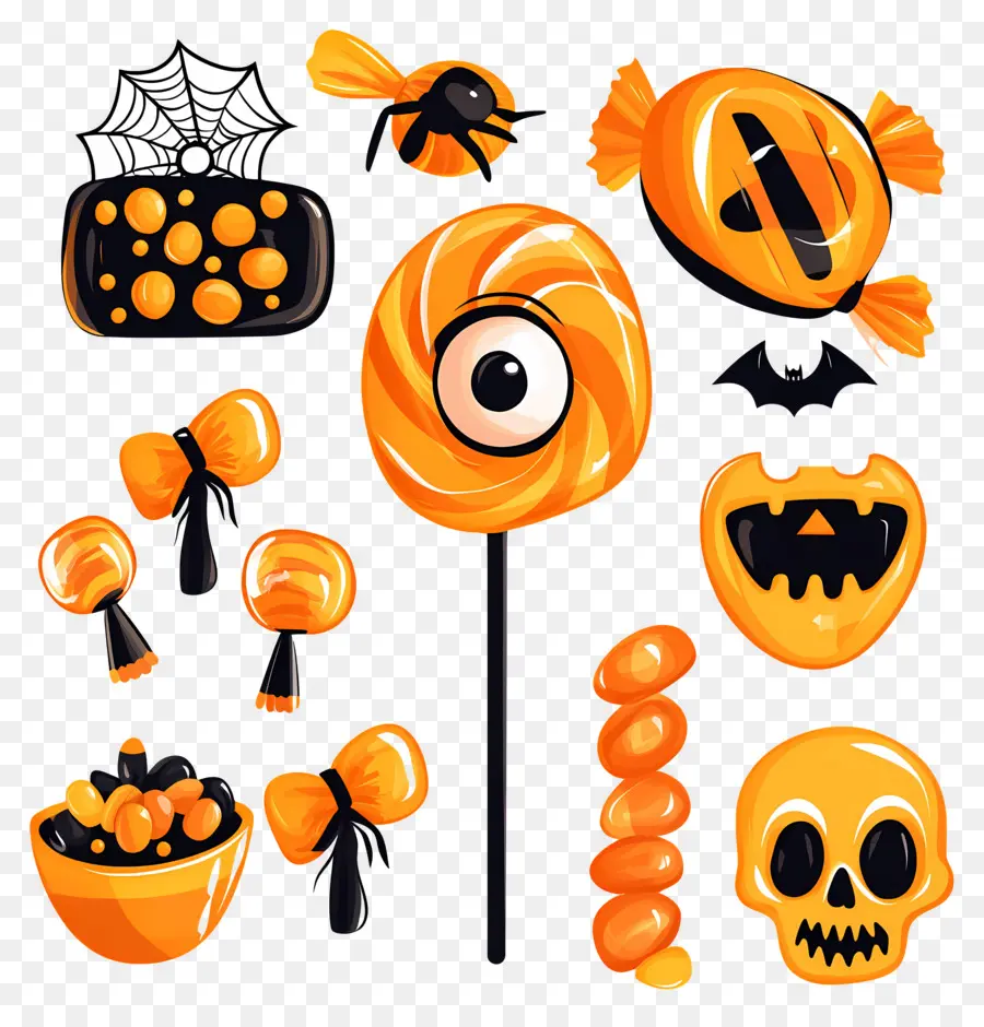 Dulces De Halloween，Golosinas PNG