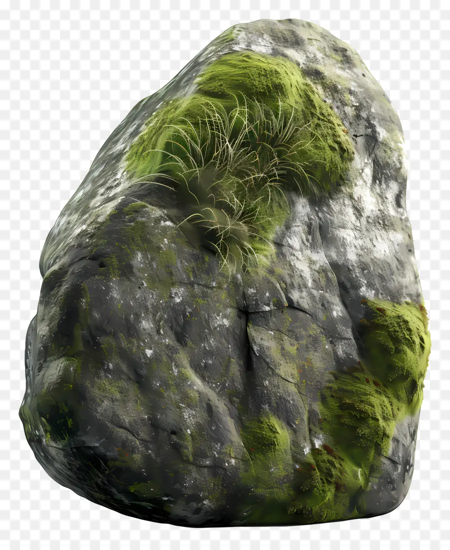 Piedra Cubierta De Musgo，Roca PNG