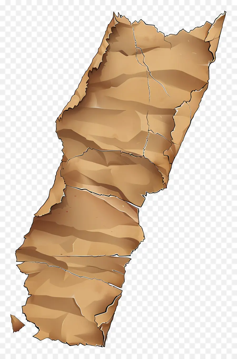 Papel Rasgado Marrón，Papel Rasgado PNG