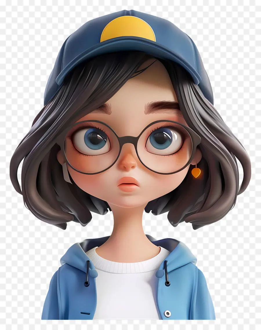 Avatar De Niña 3d，Personaje De Niña 3d PNG